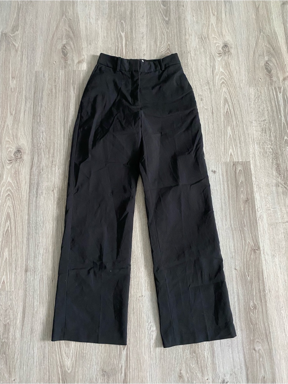 Aritzia Babaton Black Wide-Leg Women's Trousers